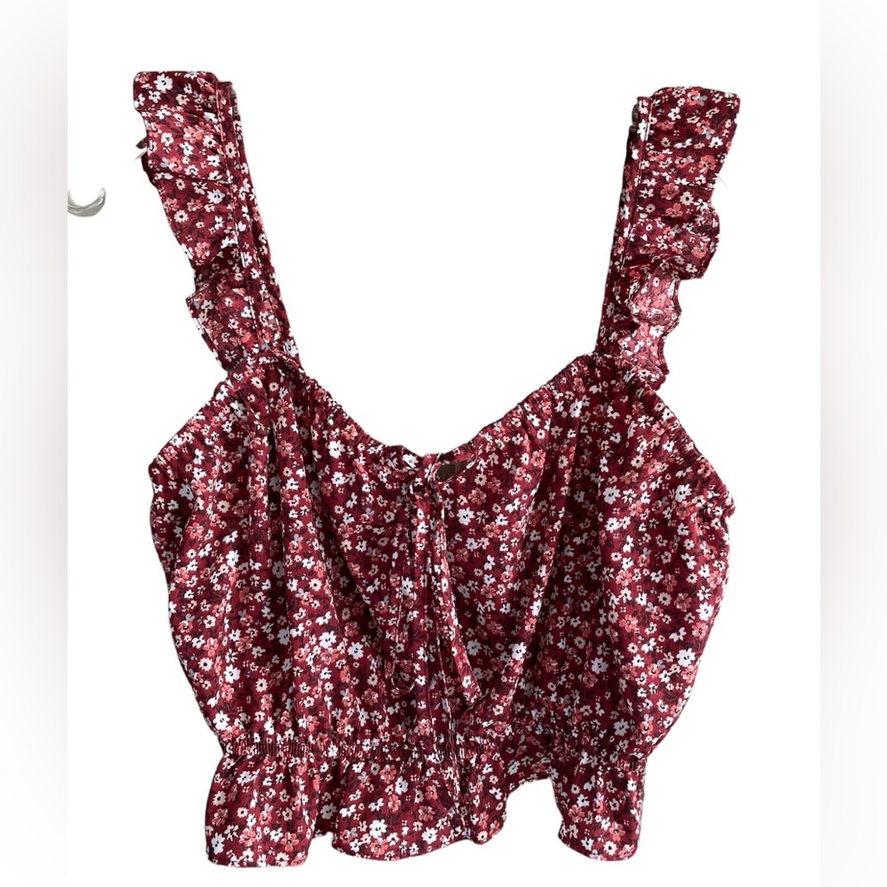 PAPER CRANE size S crop top floral